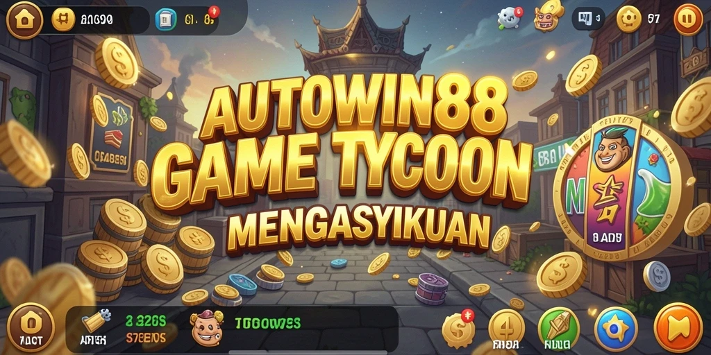 Tampilan dinamis gameplay AUTOWIN88 dengan strategi Tycoon yang mendebarkan.