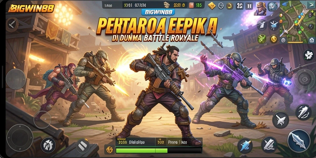 Tangkapan layar gameplay menunjukkan intensitas pertempuran dalam BIGWIN88.