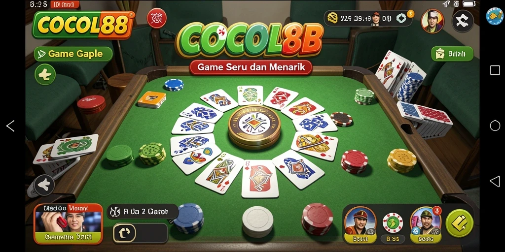 Tampilan gameplay Gaple yang menarik di COCOL88.