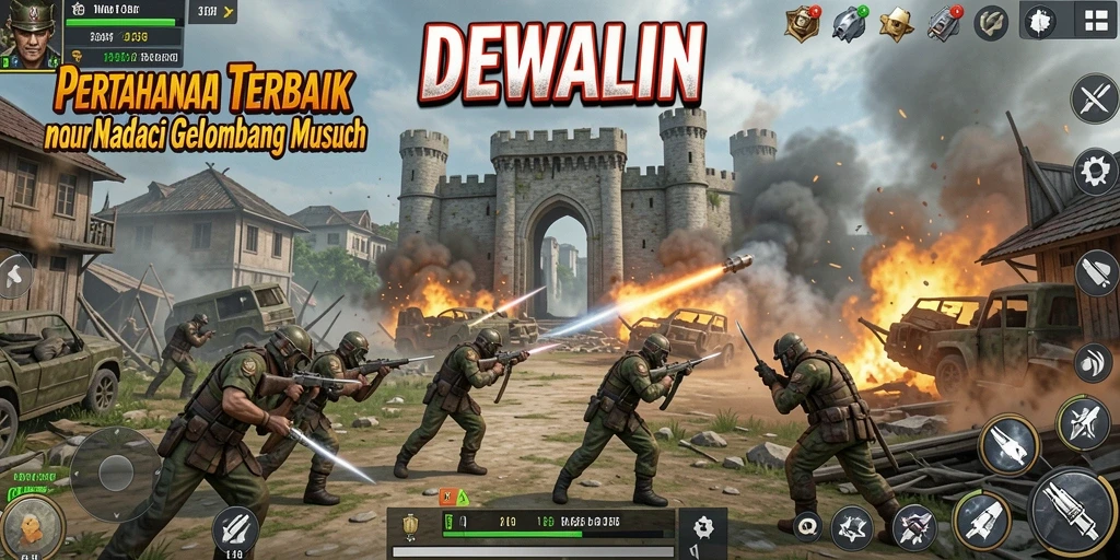 Tampilan seru dalam gameplay DEWALIN yang penuh strategi.