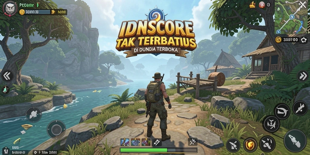 Gameplay Open World menakjubkan dalam IDNSCORE.