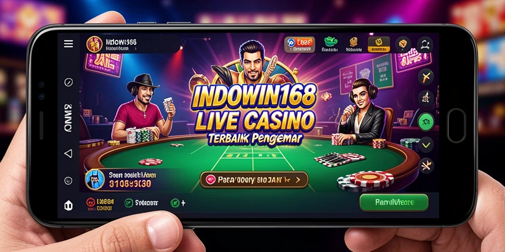 Tampilan menarik dari gameplay Live Casino di INDOWIN168.