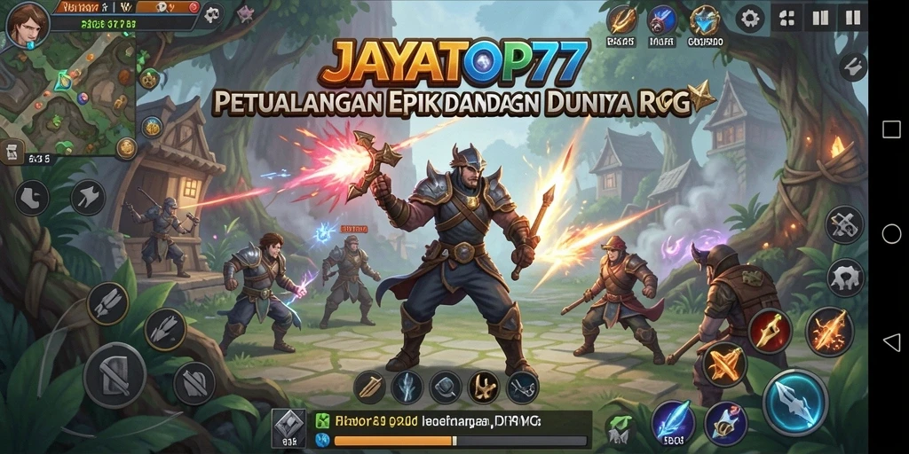 Tampilan gameplay menarik dalam dunia RPG JAYATOP77.