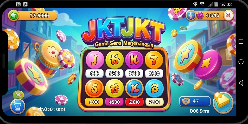 Screenshot gameplay JKTJKT menampilkan momen seru dalam permainan Bingo.