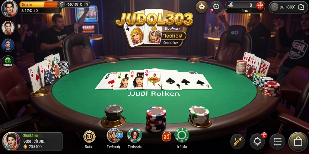 Tampilan gameplay Poker yang menarik di JUDOL303.