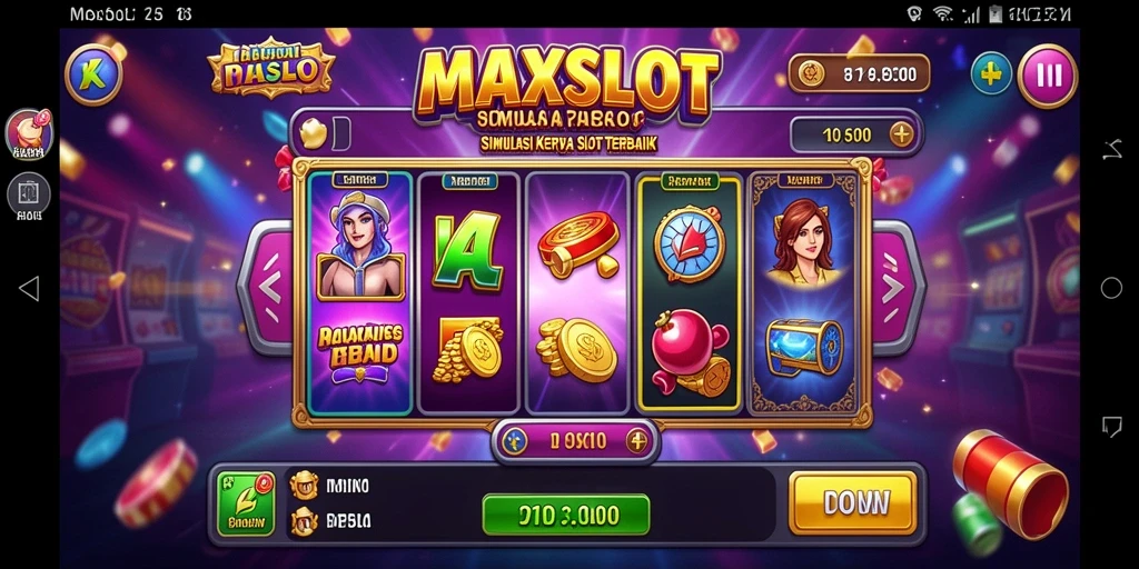 Tampilan gameplay <strong>MAXSLOT</strong> yang menampilkan mesin slot dengan grafis menakjubkan.