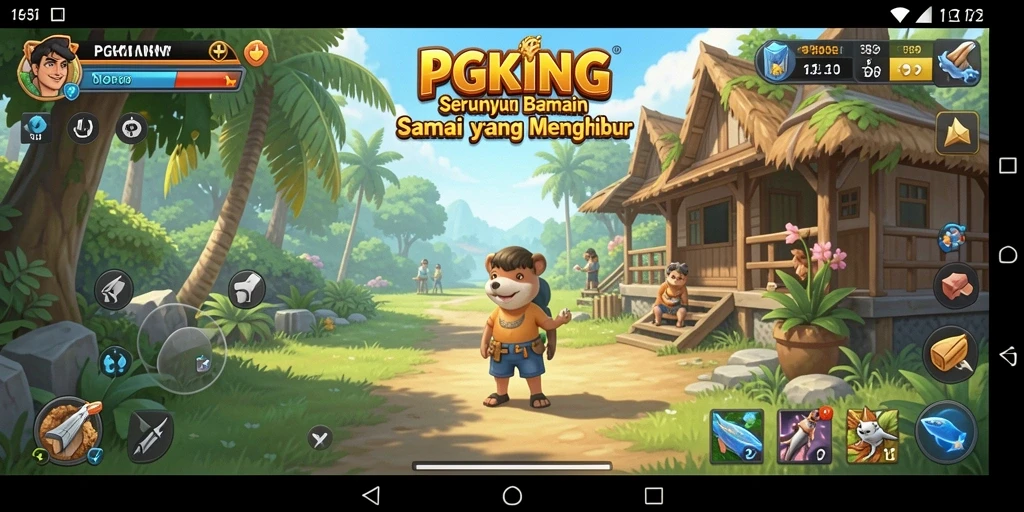 Screenshot PGKING menampilkan aksi gameplay yang seru dan mengasyikkan.