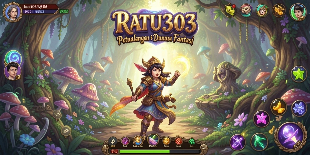 Screenshot gameplay dari dunia petualangan RATU303 yang penuh tantangan.