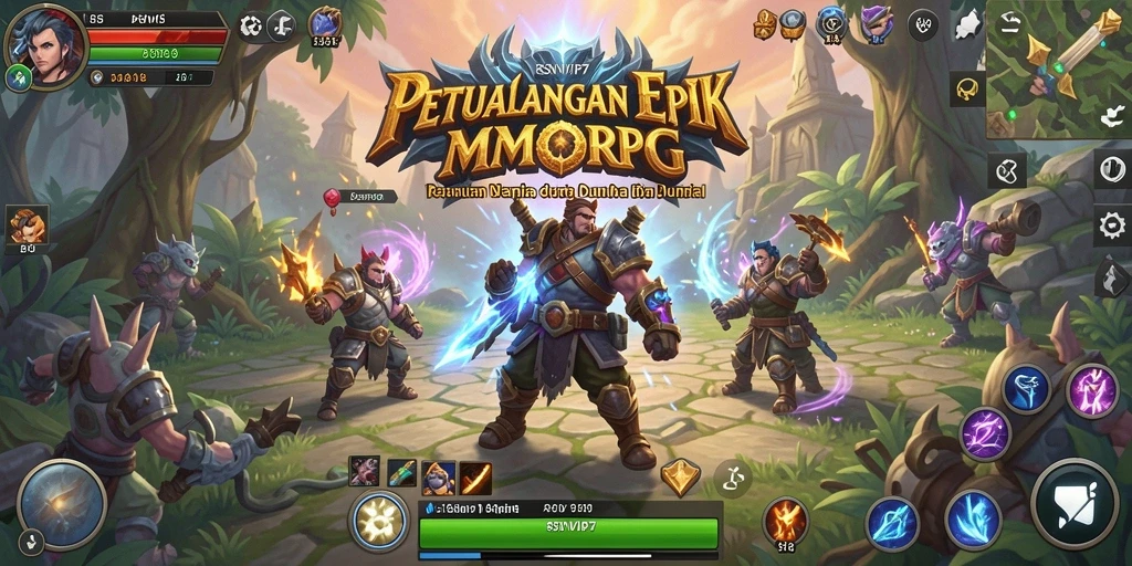 Tampilan grafis menawan dalam permainan RSNVIP7 MMORPG.