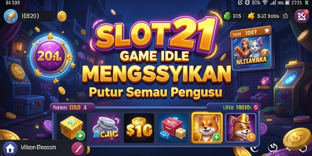 Gameplay menarik SLOT21 dengan grafis menawan dan mekanisme Idle.