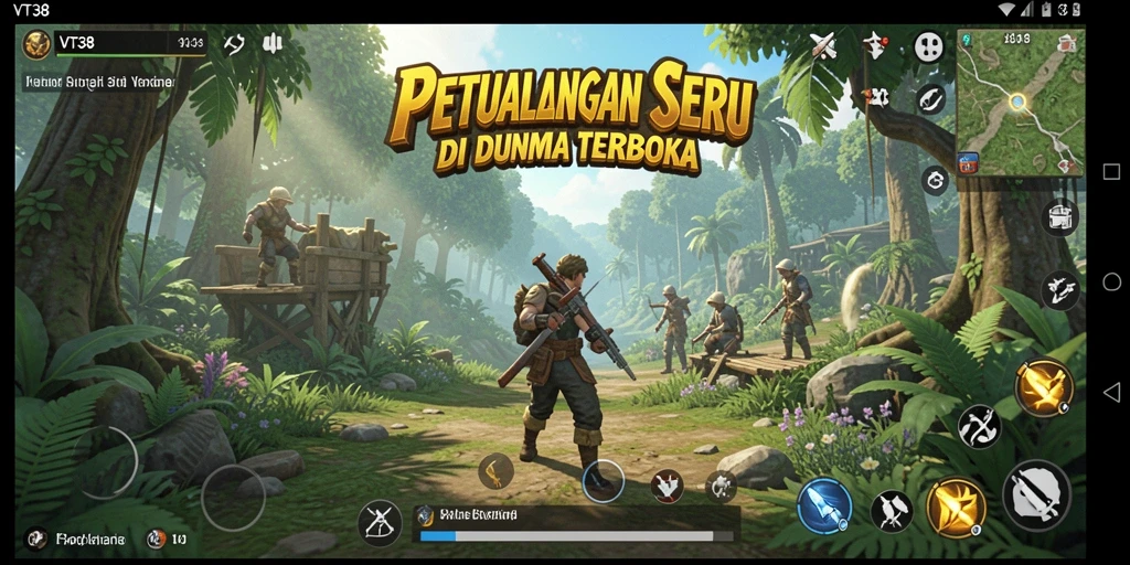 Gameplay seru di dunia terbuka yang luas dan menantang.