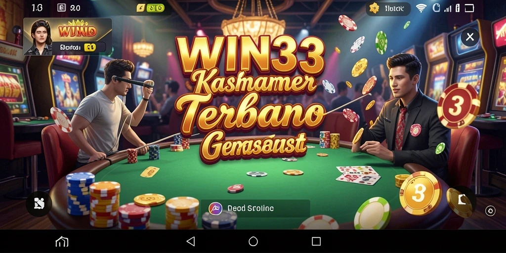 Tampilan menarik dari gameplay Kasino di WIN33.