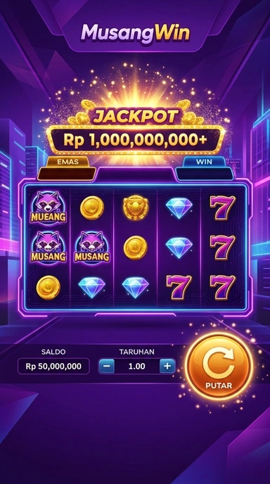 Tampilan antarmuka aplikasi musangwin yang user-friendly.